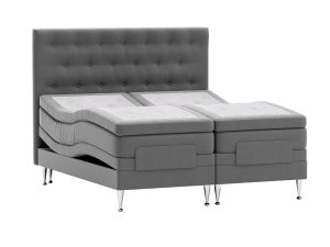 Ebba ställbar - Antracitgrå 18 - Sammet, 80x210 cm