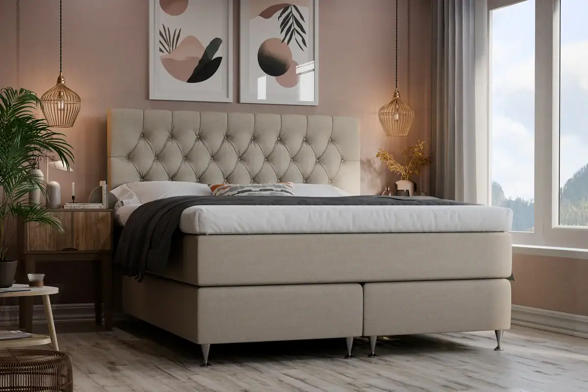 Royal Lyx Kontinentalsäng med Gavel - Liver - Cape 10 - 160x200 cm | Sängar - Kontinentalsängar | Zova.nu