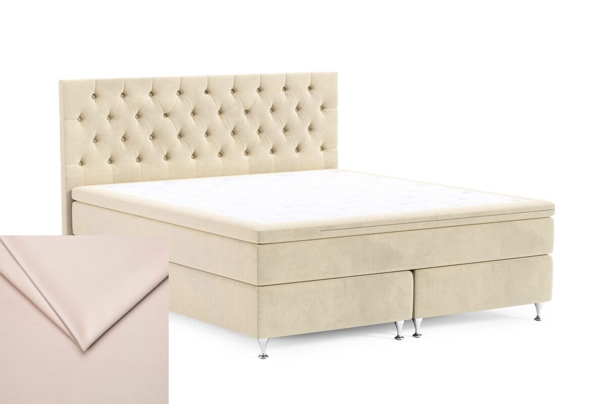 Sandhamn med Paula gavel - Beige 2 - Sammet - 120x200 cm