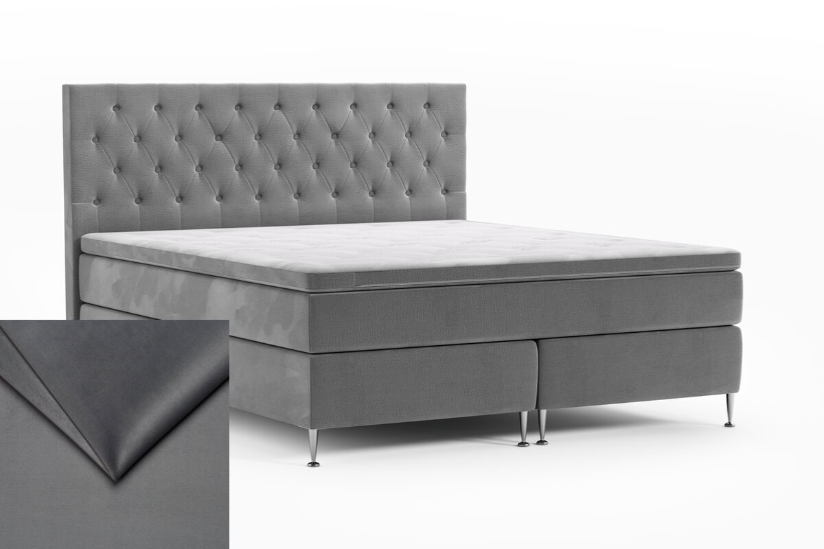 Sandhamn med Paula gavel - Antracitgrå 18 - Sammet - 120x200 cm