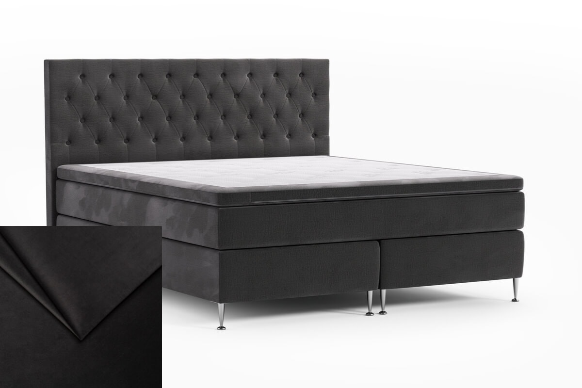 Sandhamn med Paula gavel - Grafitgrå 19 - Sammet - 120x200 cm