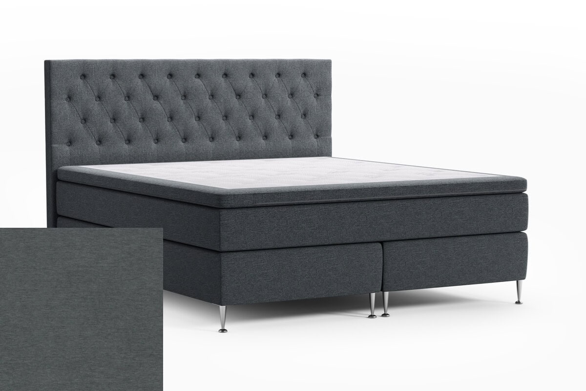 Sandhamn med Paula gavel - Mörkgrå 88 - Möbeltyg - 140x200 cm